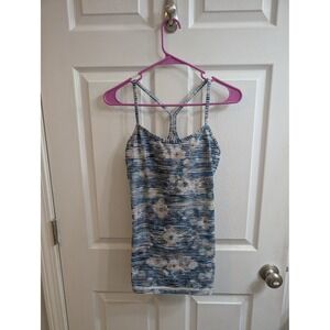 Lululemon Power Y Tank Top Blurry Belle Racerback Padded - Size 6